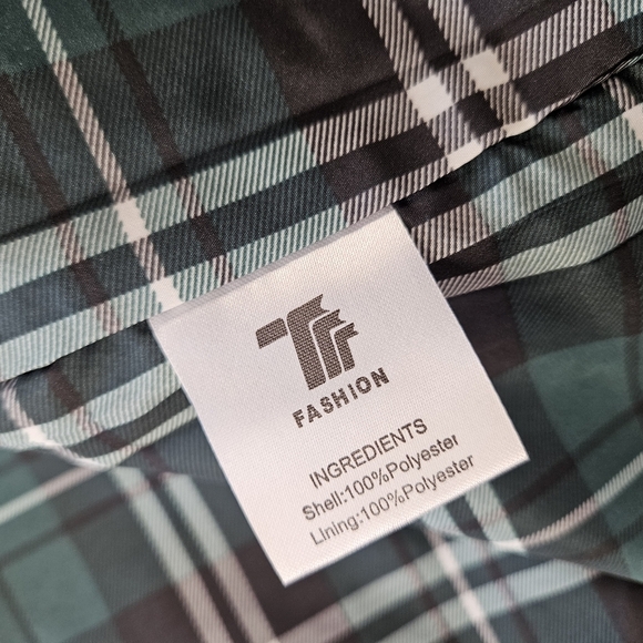 TBY Retro Mens Fashion Rain Jacket Tan Beige Mens Size L NWT - Picture 5 of 9